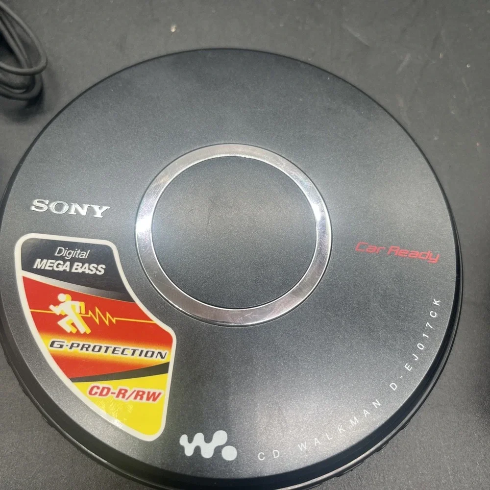 Sony Walkman CD Player D-EJ017CK Portable Car Ready Mega Bass Black TESTED